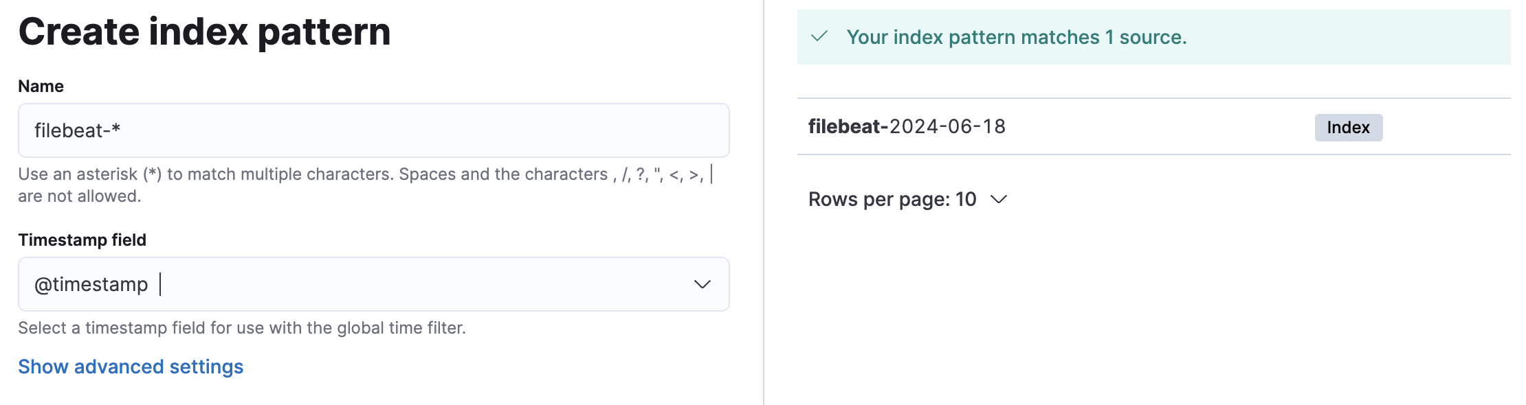 Index Pattern