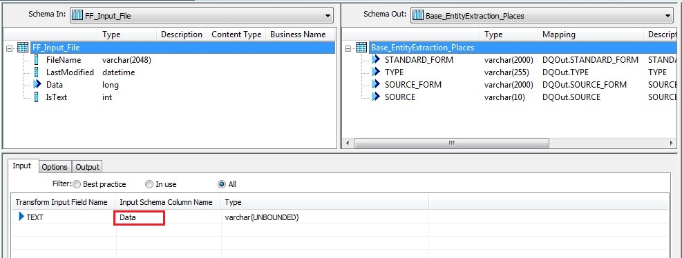 Base_EntityExtraction Transform Input