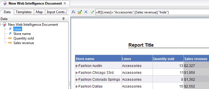 Modifying the formula for hiding column