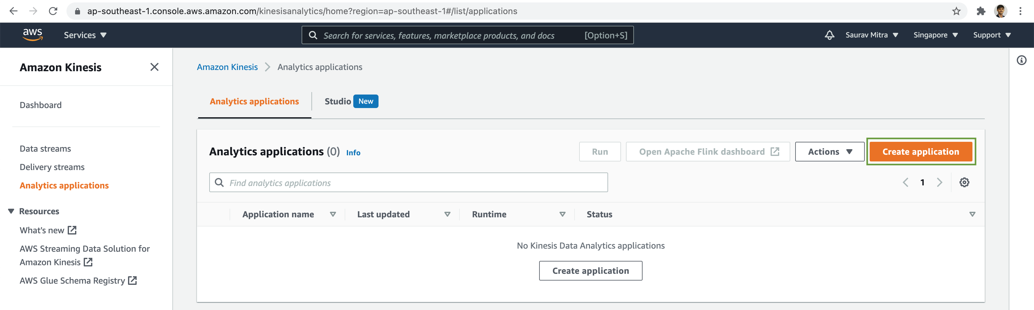 Kinesis Data Analytics