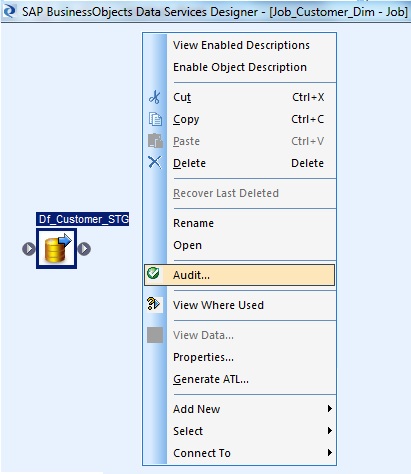 Enable Audit- Dataflow (Workspace)