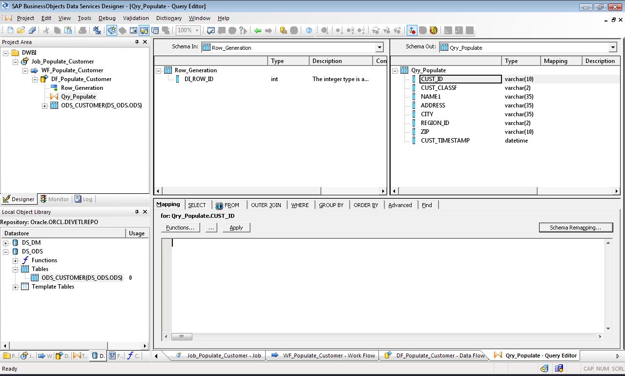 Query Transform Properties