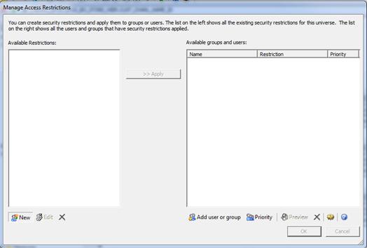 Managing Access Restrictions