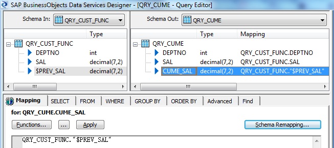 Query- Cumulative Salary by DEPTNO