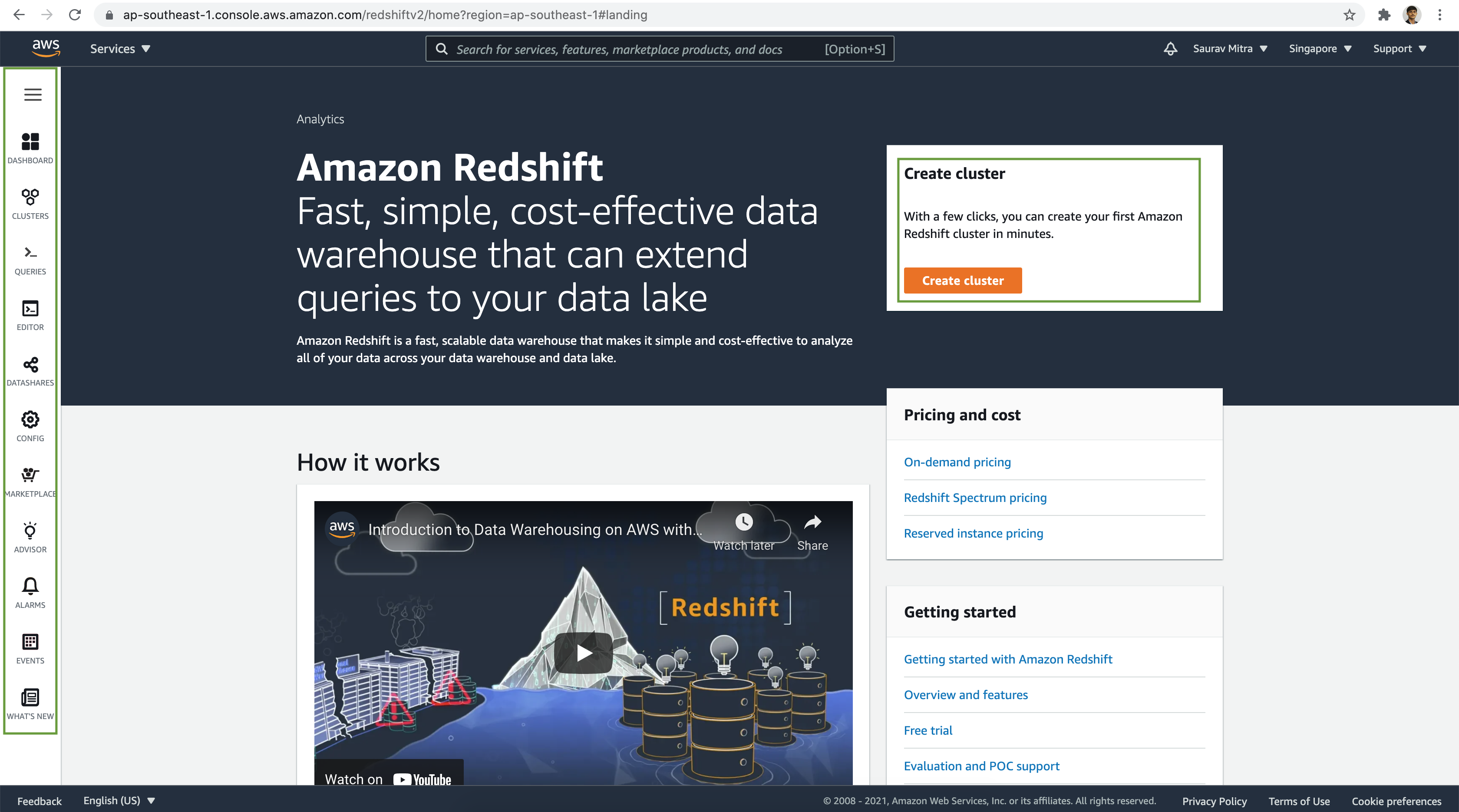 Amazon Redshift Clusters