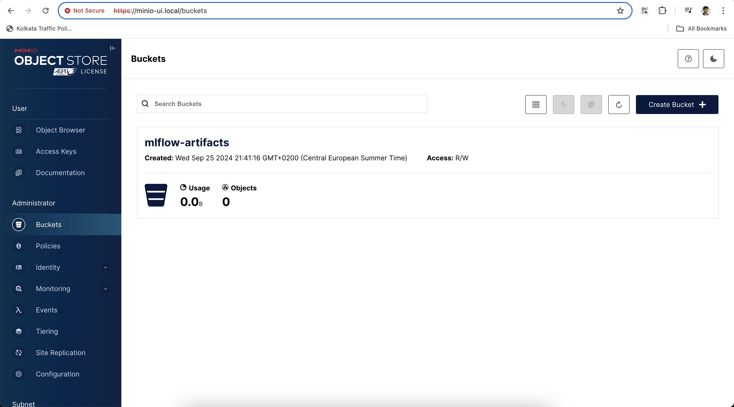 MinIO Bucket<br>