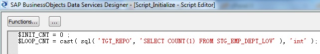 Variable Initialization Script