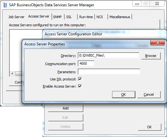 Server Manager- Access Server