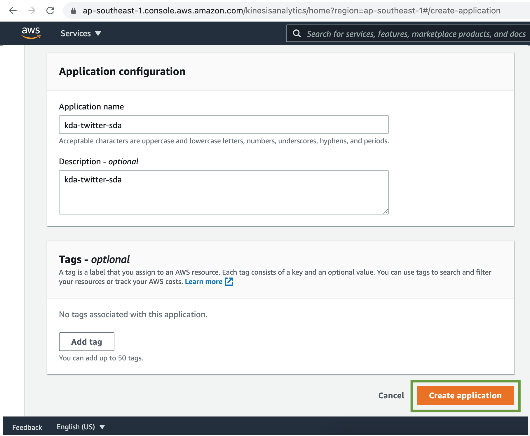 Kinesis Data Analytics