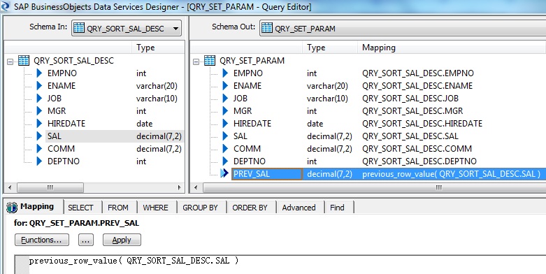 Query- Set Parameter