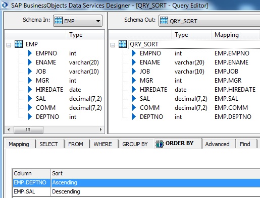 Query- Sort