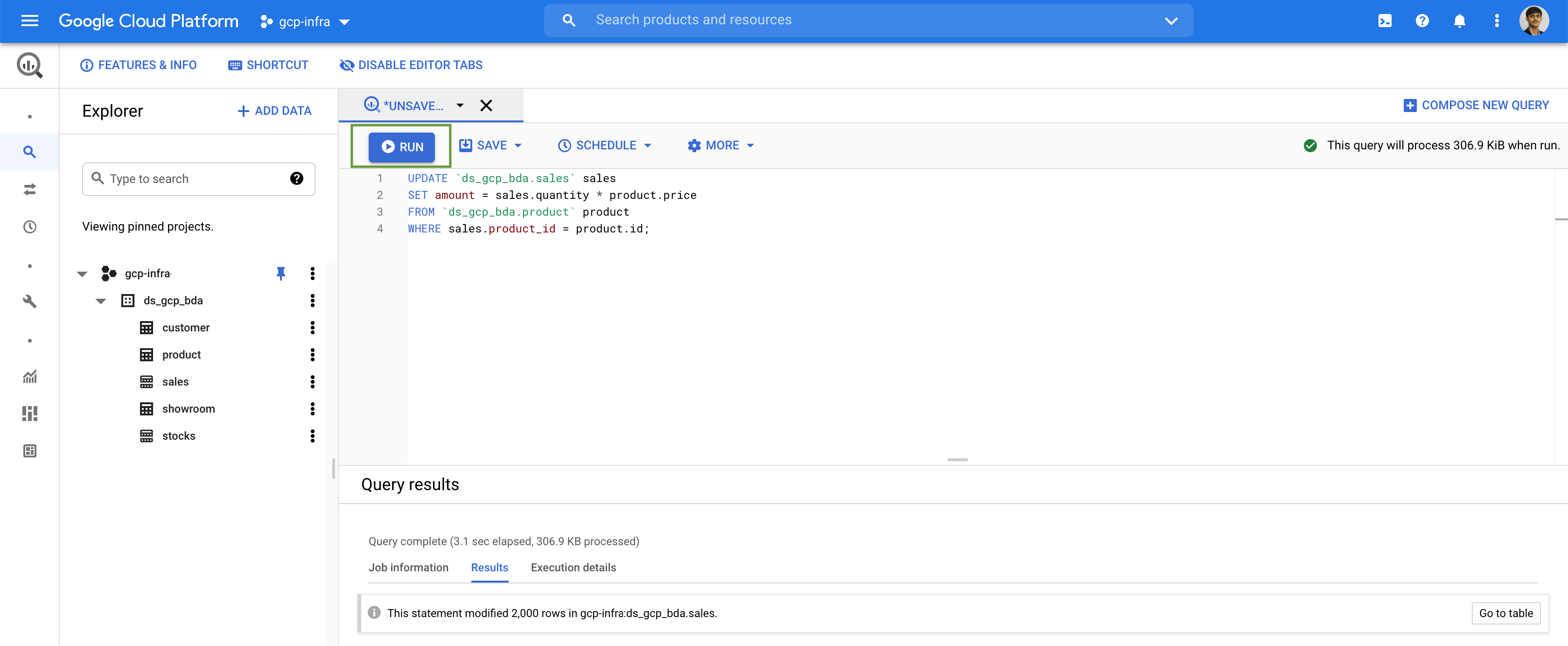 BigQuery - DML Query