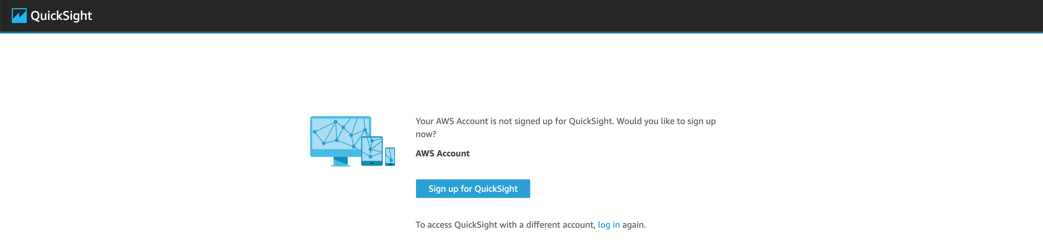 QuickSight Sign up