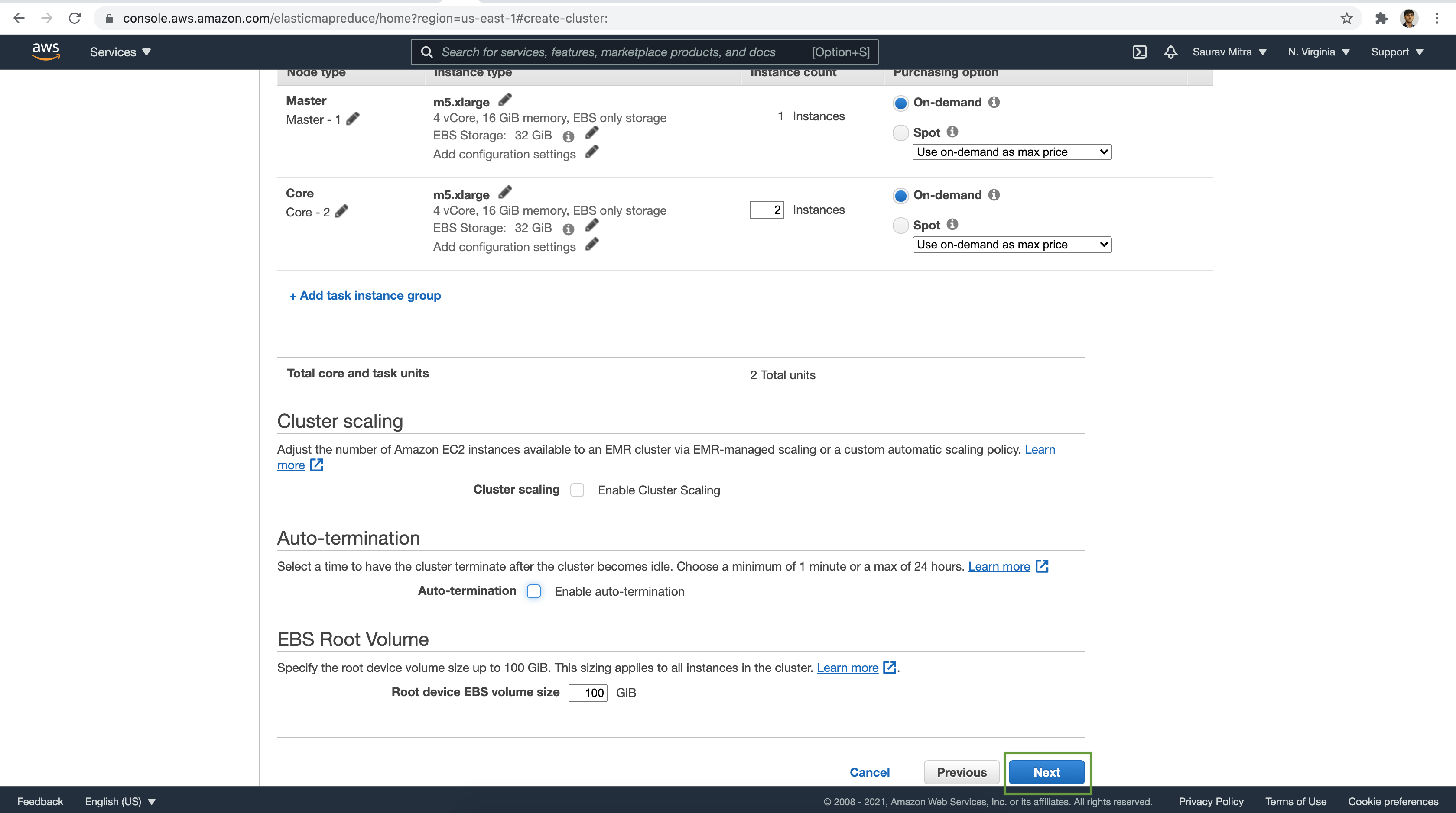 EMR Cluster Termination Protection