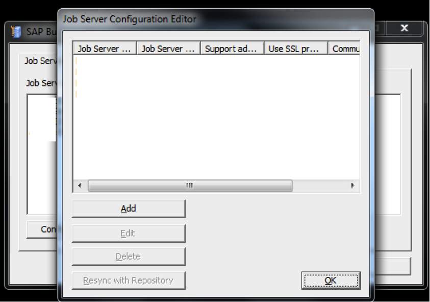 Figure 2.5 Job Server Configuration Editor