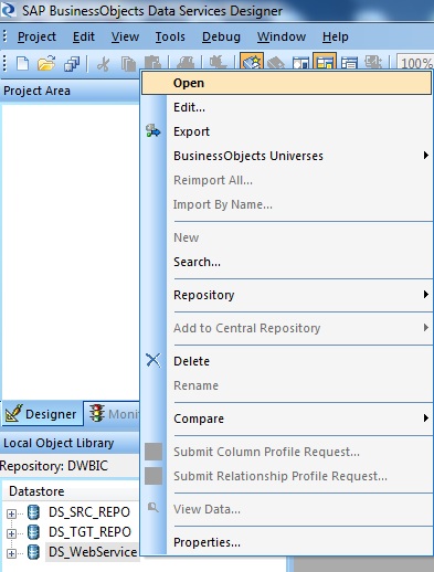 Open DataStore- External Metadata