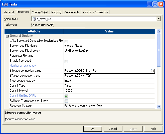 Session Properties