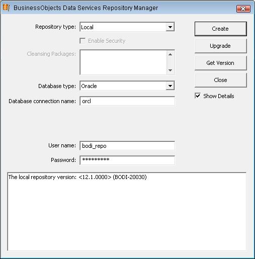 BODS Repository Manager