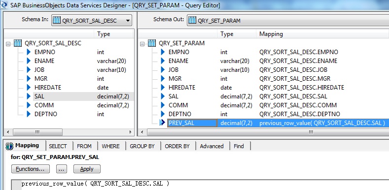 Query- Set Parameter