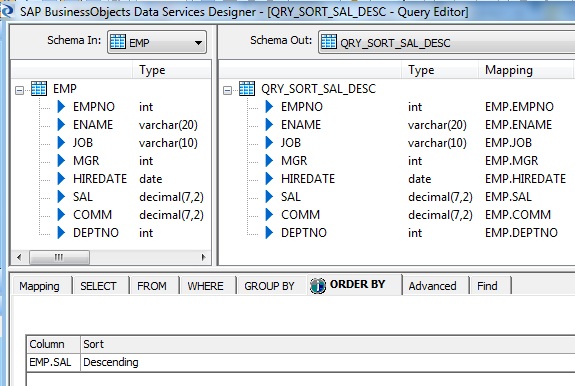 Query- Sort