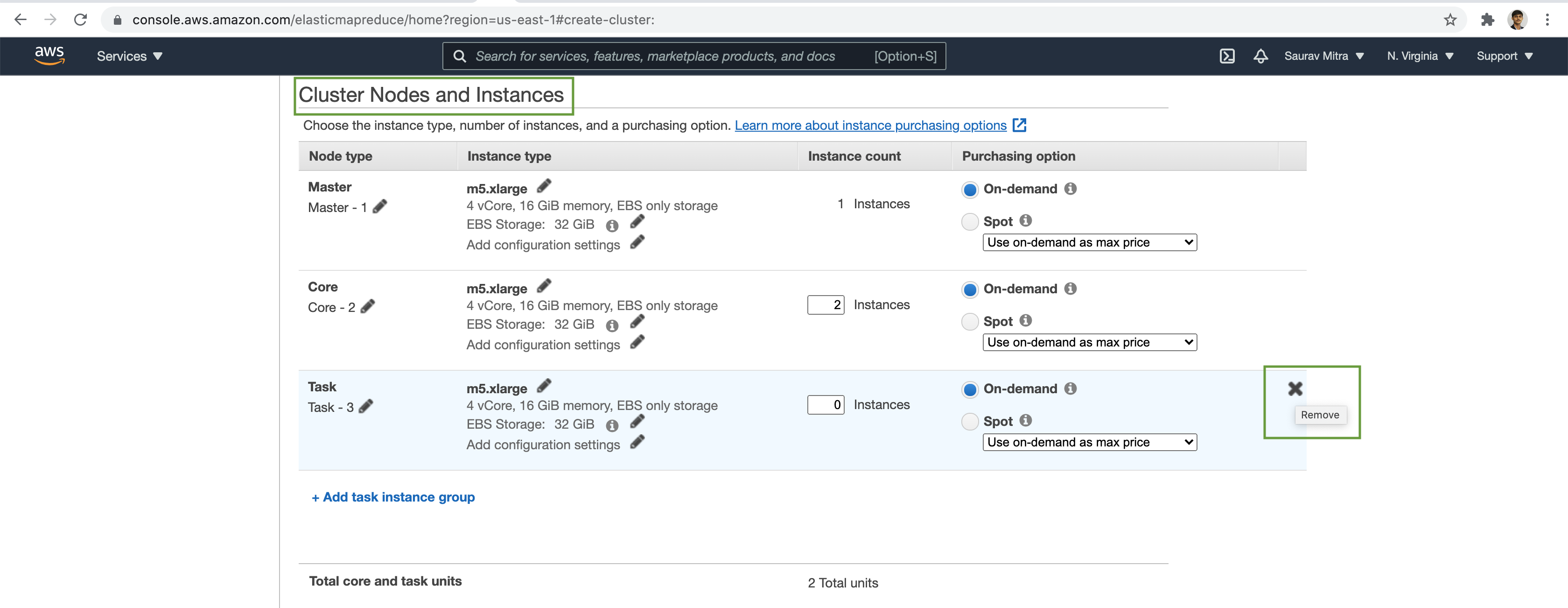 EMR Cluster Nodes & Instances