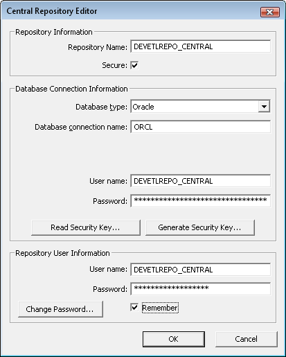 Central Repository Editor