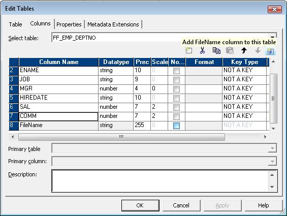 Add FileName column target flatfile