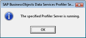 Profiler Server Running