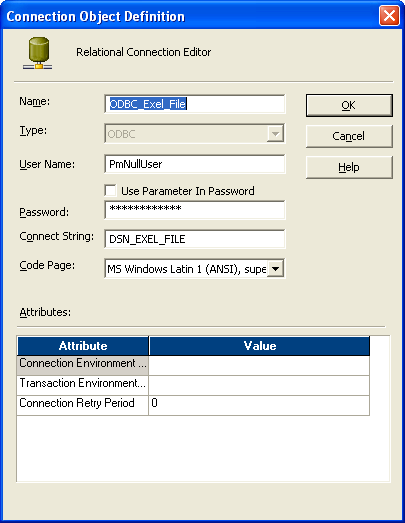 Connection Object Definition