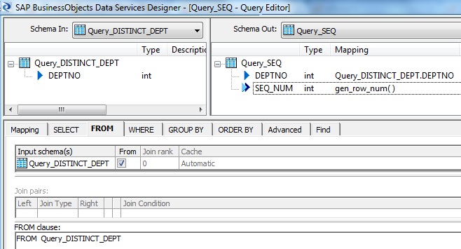 QUERY Generate Row Number