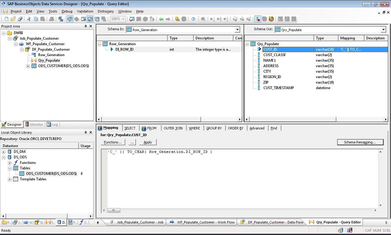 Column Map Logic